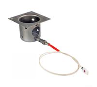 Bruciatore Legna Pellet 127mm Rivestimento Anti-Ruggine(B) | Ferro per robusto, processo stampato, dimensioni 127x127x95mm, resistenza termica, lunga durata