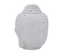 Bruciatore Oli Essenziali Buddha, Diffusore Di Oli Essenziali Per Aromaterapia, Brucia Essenze Ceramica, Buddha Statua Portacandele, Bruciatore Incenso Buddha Decorazione Bianco Ornamento