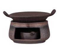 Bruciatore per aromaterapia in ceramica con cedro e zen, bruciatore per aromaterapia, bruciatore per oli essenziali e erbe, bruciatore per erbe aromatiche e cedro zen, con lumini, bruciatore per olio