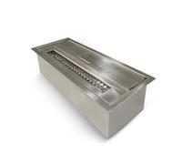 Bruciatore per camino bioetanolo Divina Fire 3,5 kW 1,5 lt L30xP12,5xH8,5 cm Inox