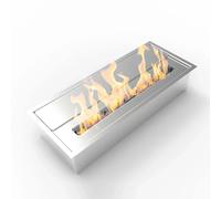 Bruciatore per camino bioetanolo inox Divina Fire 3,5 lt 45,7x18,7x9,5 cm Inox