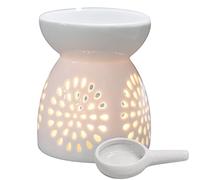 Bruciatore per Olio Essenziale Candela con Cucchiaio, Diffusore di Aromi Portacandele, Lampada per Aromaterapia, Supporto di Luce di tè per Casa Camera da Letto Soggiorno Yoga Decorazioni Regalo