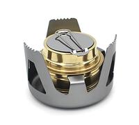 Bruciatore portatile ad alcool con coperchio in lega di alluminio per campeggio all'aperto Escursionismo Zaino da cucina Accessori (Grigio)