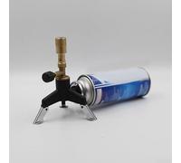 Bruciatore portatile Bunsen da laboratorio a forma di fiamma regolabile a doppio serbatoio di gas Compatibilità per l'elaborazione dei gioielli Uso interno