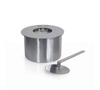 Bruciatore tondo per camino a bioetanolo biocamino inox 1,5 lt d.17 cm