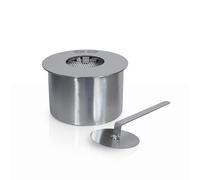 Bruciatore tondo per camino a bioetanolo biocamino inox 2 lt d.20 cm