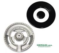 BRUCIATORE TRIPLA CORONA COMPLETO DEFENDI PIANO COTTURA ADATTABILE VARIE MARCHE