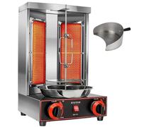 Bruciatori doppi della macchina della griglia della griglia verticale per la casa e il ristorante di Shawarma che cucinano