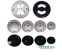 BRUCIATORI E PIATTELLI SMALTATI INCAVATI PIANO COTTURA 5 FUOCHI ARISTON INDESIT