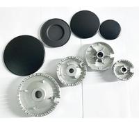 BRUCIATORI + PIATTELLI (Kit 8pz, 1 Grande 2 medi uguali 1 piccolo) COMPATIBILI CON (alcuni) modelli Piano Cottura beko (PRODOTTO ORIGINALE) Misure: 97/72/25mm MATERIALE: GHISA SMALTATA OPACA