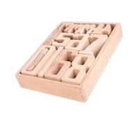 Brucken numeri in legno, blocchi digitali - Set manipolativo per il conteggio della matematica per bambini | Contare il numero educativo impilando i giocattoli Kindergarten Learning Homeschool Fornitu