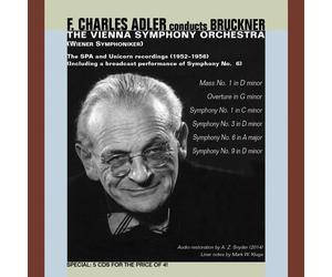 Bruckner/ Adler/ Vienna Sym Orch - Adler Conducts Bruckner-Mass 1 Syms 1 3 6 & 9