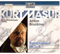 Bruckner: Le 9 Sinfonie / Kurt Masur, Gewandhausorchester Leipzing - CD