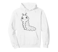 Bruco Carino da dipingere e colorare per i Bambini Felpa con Cappuccio