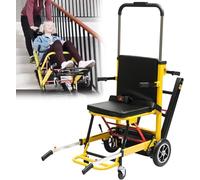Bruco elettrico salire le scale, carrello a mano elettrico, sedia a rotelle manuale per i pazienti anziani con batteria, può andare su e giù, portata: 165 kg.