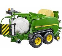 bruder 02032 - Combinazione rotopressa-incartatrice John Deere C441R, trattore, rimorchio