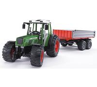 bruder 02104 - Fendt 209 S con veicoli con rimorchio ribaltabile, trattore, rimorchio ribaltabile, rimorchio per trasporto, dumper