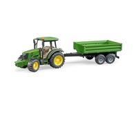 Bruder 02108 Agri Trattore John Deere 5115M con Rimorchio