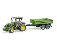 bruder 02108 - John Deere 5115 M con rimorchio ribaltabile, trattore, rimorchio per veicoli, autocarro ribaltabile