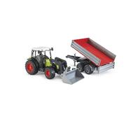 Bruder 02112 - Claas Trattore Nectis 267 F Con Benna E Rimorchio (1 Accessorie)
