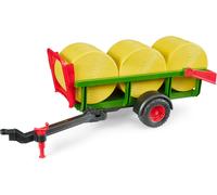 BRUDER 02204 RIMORCHIO CON 3 BALLE FIENO ROTONDE