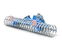 bruder 02222 - LEMKEN Frontpacker Vario Pack K, rimorchio per trattore, fattoria, agricoltura