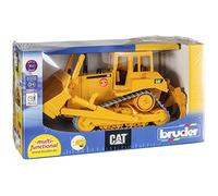 bruder 02422 - Bulldozer Cat con lama | Veicolo cingolato, veicolo da cantiere, giocattolo dai 3 anni in su, scala 1:16