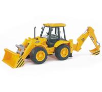 bruder 02428 - terna JCB 4CX, terna a benna frontale, veicolo da costruzione, pala gommata
