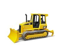 bruder 02443 - Apripista Cat con adattatore posteriore, 1:16, veicolo da costruzione, cantiere, macchina da costruzione, bulldozer, giocattolo