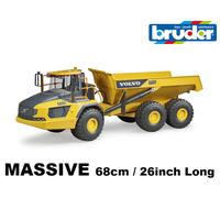 Bruder 02455 Volvo A60H Dumper Trattore Cantiere Modello 1:16