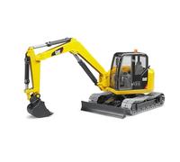 Bruder 02456 - Miniescavatore Cat | Escavatore, veicolo da cantiere, escavatore a benna, compatibile con bworld, giocattolo dai 3 anni in su, 1:16