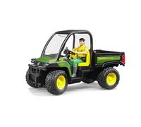 bruder 02490 - John Deere Gator XUV 855D con conducente, veicoli, agricoltura, silvicoltura, operaio, figura bworld