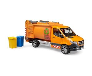 Bruder 02682 MB Sprinter Veicolo Comunale per la Raccolta dei Rifiuti