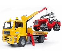 bruder 02750 - MAN TGA Carro attrezzi con fuoristrada, Carro attrezzi, Veicolo, Autocarro