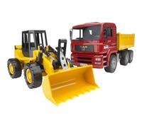 Bruder MAN Kiepwagen en shovel FR 130