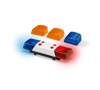 Bruder 02802 - Accessorio modulo luci e Suoni con 4 funzioni | Rumore del motore, sirena della polizia, sirena dei vigili del fuoco, segnale acustico, batterie incluse, per veicoli