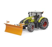 Trattore Claas Axion 950 con catene da neve e lama BRUDER