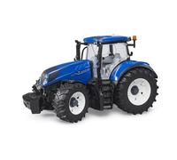 Bruder 03120 Trattore New Holland T7.340 1:16 con Ruote Staccabili e Cabina