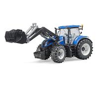 bruder 03121 - New Holland T7.315 con caricatore frontale, fattoria, trattore, giocattolo, veicolo