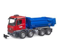 bruder 03621 - MB Arocs, autocarro ribaltabile Halfpipe | Camion con cassone ribaltabile, veicolo da cantiere, giocattolo dai 3 anni in su, 1:16