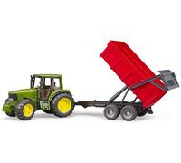 Bruder 2057 Trattore John Deere 6920 con rimorchio Colore Verde