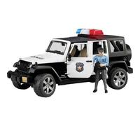 Modellino bruder jeep wrangler unlimited rubicon polizei