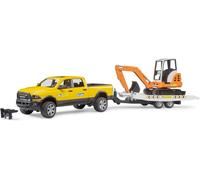 Bruder: 2546 - Ram 2500 Power Wagon Con Rimorchio E Mini Scavatore - AA.VV.