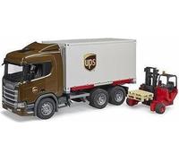 Bruder: 3582 - Scania Super 560R Camion Ups Portacontainer Con Muletto - AA.VV.
