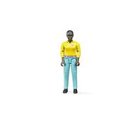 bruder 60404 - Donna con carnagione scura e pantaloni turchesi - 1:16 bworld, personaggio giocattolo, umano