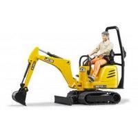 Bruder 62002 4 anno/i JCB MICRO EXCAVATOR 8010 CTS AND MAN