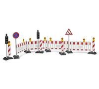 bruder 62009 - Accessori Set di sicurezza stradale con semaforo - Accessori, cantiere, costruzione stradale, veicoli da cantiere