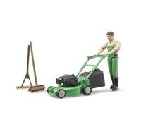 Bruder BRD62103 BWorld - Giardiniere con tosaerba e attrezzi