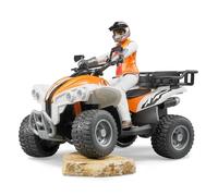 bruder 63000 - Quad con conducente, figura giocattolo, veicolo, fuoristrada