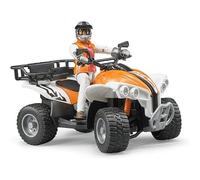 BRUDER 63000 - Quad con conducente, figura giocattolo, veicolo, fuoristrada